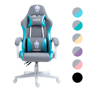 Cadeira Gamer Prism Evolut - Ergonômica, Conforto Absoluto, Almofadas Ajustáveis, até 135kg