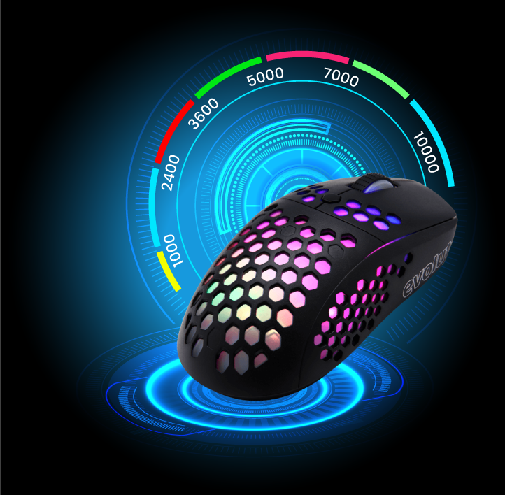 Mouse Keppni PRO 10.000DPI RGB LED - Precisão e Estilo para uma Experiência de Jogo Imersiva
