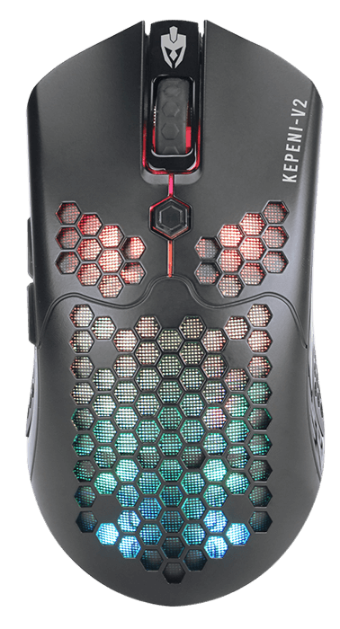 Mouse Keppni V2 PRO 12.000DPI RGB - Precisão extrema e personalização com botões programáveis para gamers exigentes