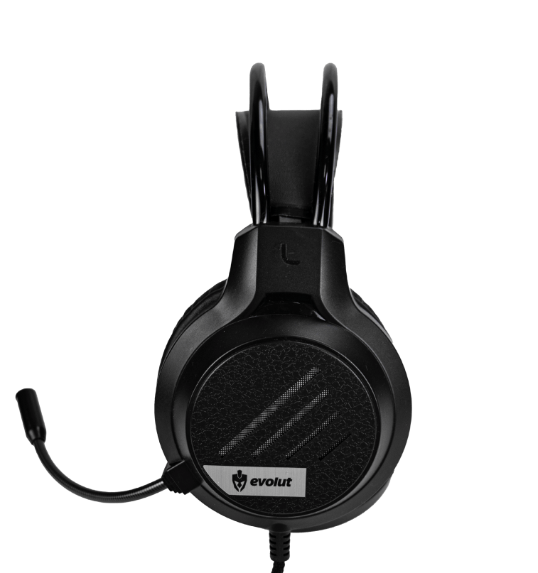 Headset Lesh Preto com Iluminação RGB - Experiência Imersiva de Áudio para Jogos.