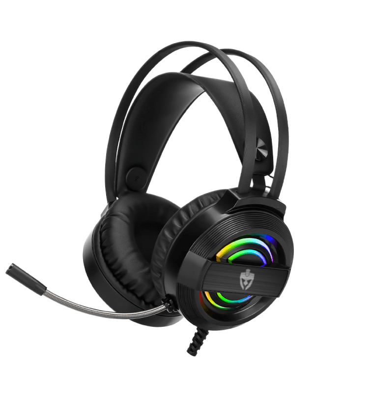 Headset Garen - Alto-Falante 50mm, Impedância 32Ω, Potência 30MW, LED Rainbow