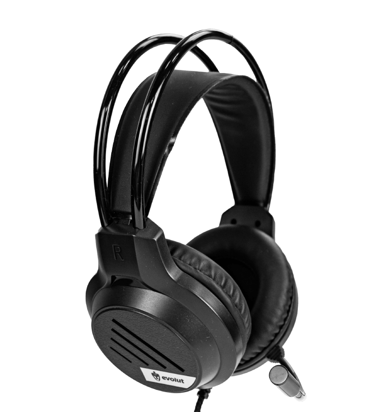 Headset Lesh Preto com Iluminação RGB - Experiência Imersiva de Áudio para Jogos.
